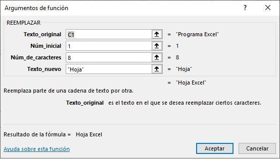 20 funciones de Excel imprescindibles (con ejemplos fáciles) 3 Ejemplo de fórmula Reemplazar en Excel